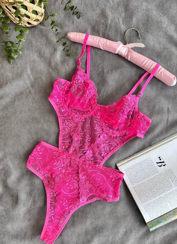 Lumière Bodysuit — Fuşya