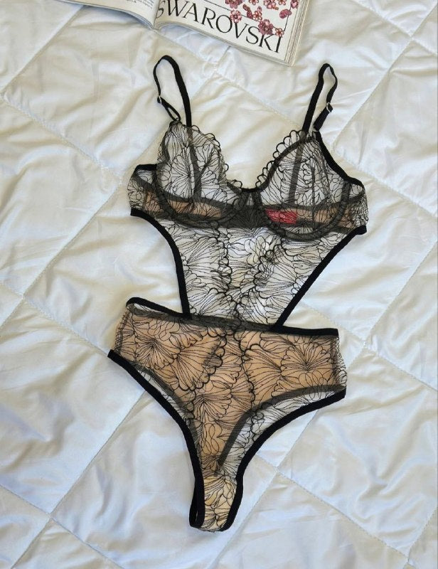 Lumière Bodysuit — Siyah