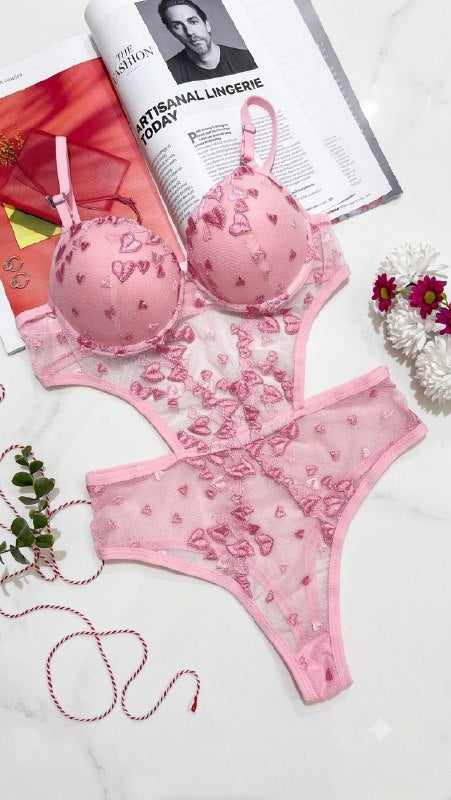 Rosé Bodysuit — Pembe