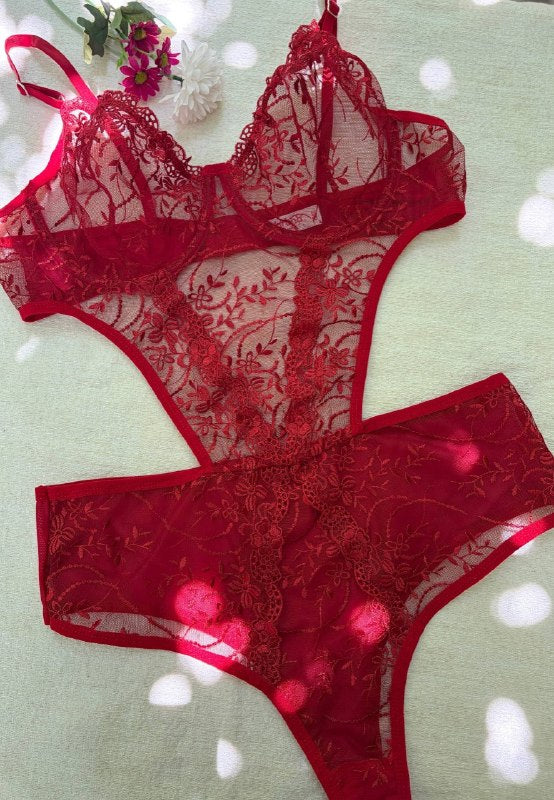 Minuit Bodysuit — Bordo