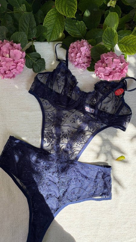 Minuit Bodysuit — Lacivert