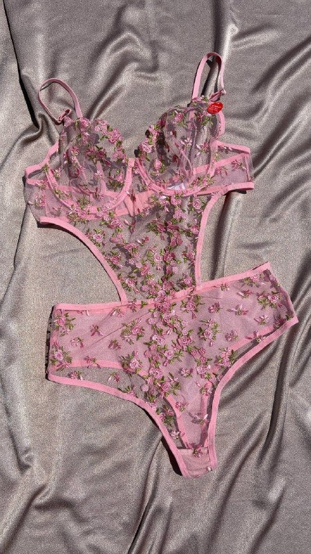 Amour Bodysuit — Pembe