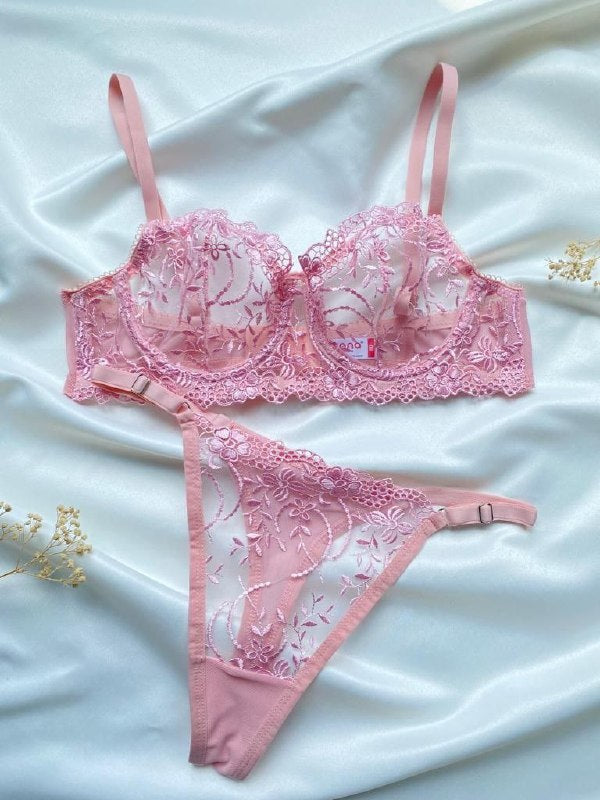 Colette Dantel Set — Kırmızı