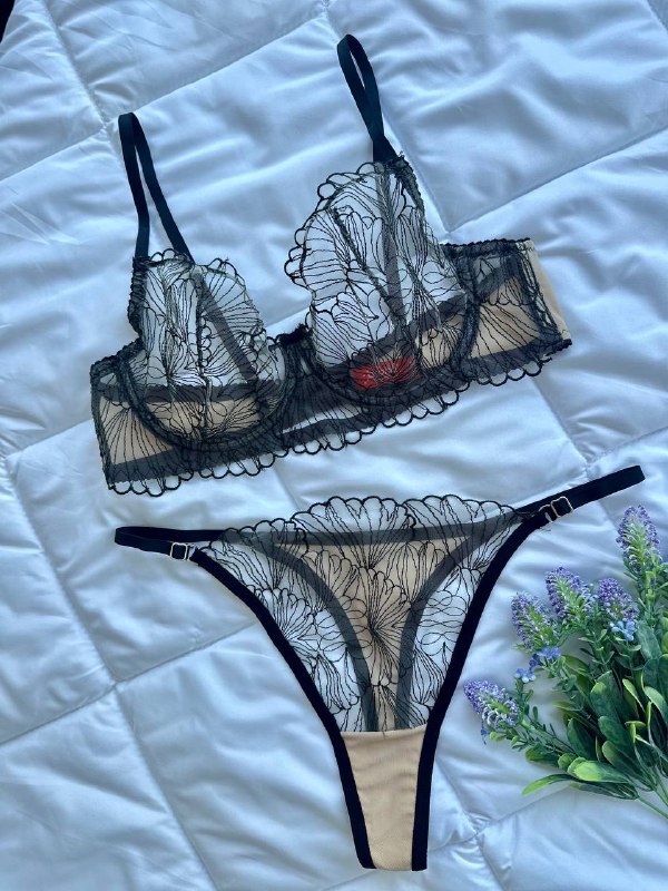 Vivienne Dantel Set — Lacivert