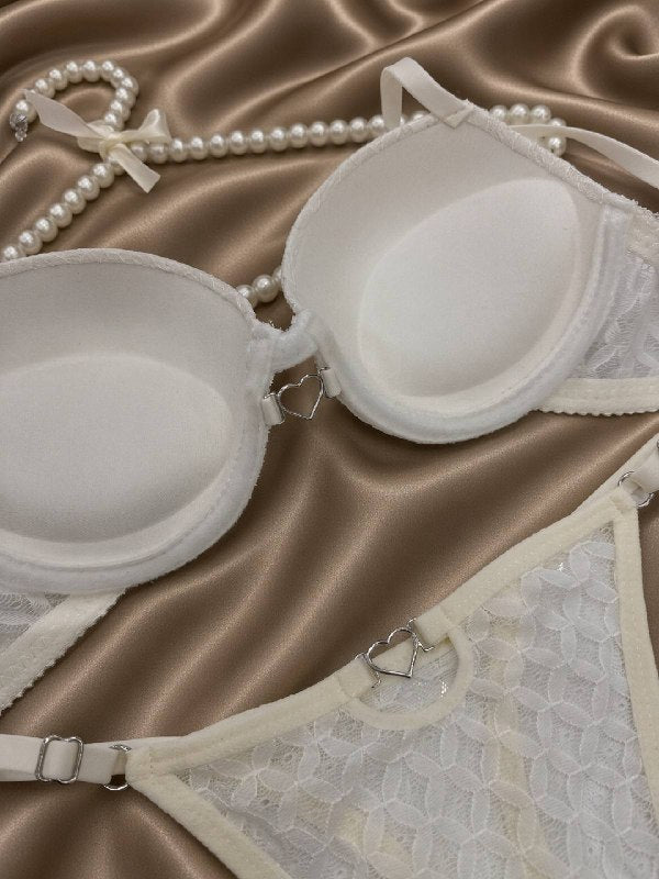 Aurore Fileli Set — Krem