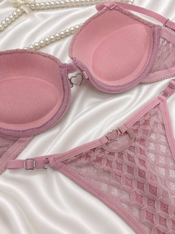 Aurore Fileli Set — Pembe