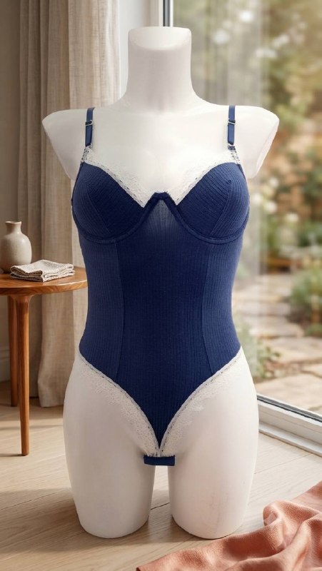 Céleste Bodysuit — Lacivert