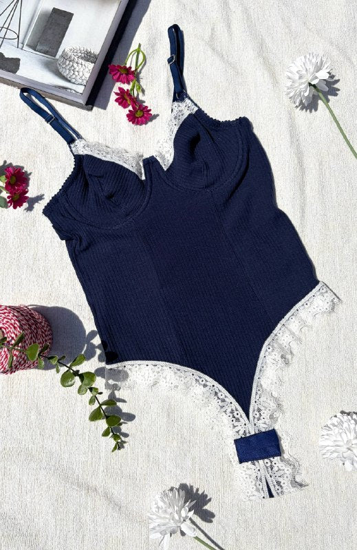 Céleste Bodysuit — Lacivert
