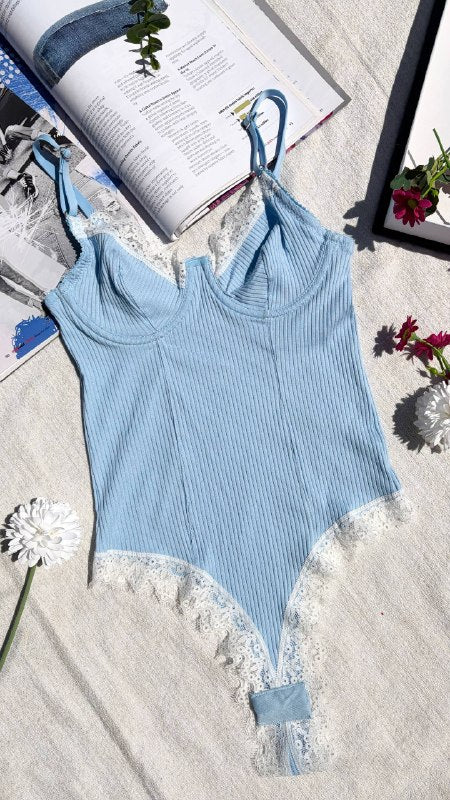 Céleste Bodysuit — Mavi